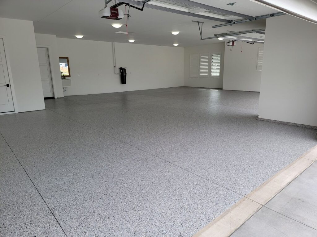 commercial polyurea floor coating in bloomfield twp garage